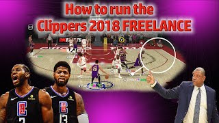 How to run CLIPPERS 2018 FREELANCE in NBA2k20 to BEAT OFFBALLERS and ZONE DEFENSE