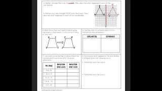 Reflections Guided Notes Part 2