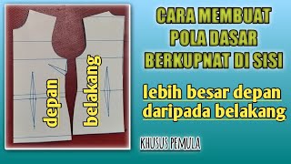 TUTORIAL POLA DASAR WANITA MENGGUNAKAN KUPNAT SAMPING