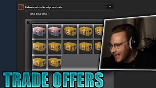 ohnePixel CHECKS OUT his TRADE OFFERS and THROWS his coffe all over