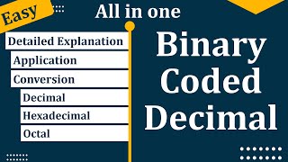BCD Code | Binary Coded Decimal code | Introduction of BCD code