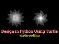 Turtle Design 3 | Turtle Python graphics using Python turtle in pycharm | vipin coding