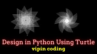 Turtle Design 3 | Turtle Python graphics using Python turtle in pycharm | vipin coding