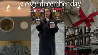 Cosy Christmas Day in London 🌲 | winter outfit ideas, gifting wrapping, decorating my new house