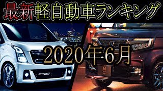 最新2020年6月 今売れてる軽はこれだ　軽自動車、新車ランキングトップ10　ニューモデル新型車の影響はいかに！？