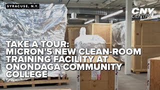 Tour Micron's new clean-room facility at Onondaga Community College