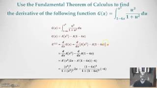Chain rule with Fundamental Theorem of Calculus - Tall Guy Tutoring