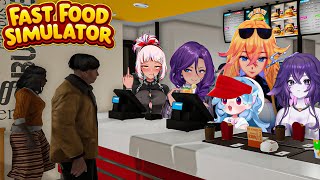 We Opened Up a Fast Food Restaurant! | Bao plays Fast Food Sim (Collab)