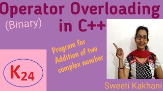 Operator Overloading| Add two complex number using binary operator overloading