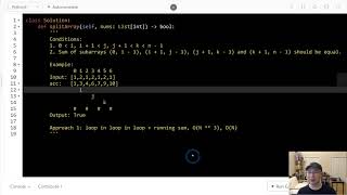 548. Split Array with Equal Sum | English | Medium