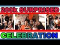 200k surprise celebration from our squad || SuMeen || Dimon