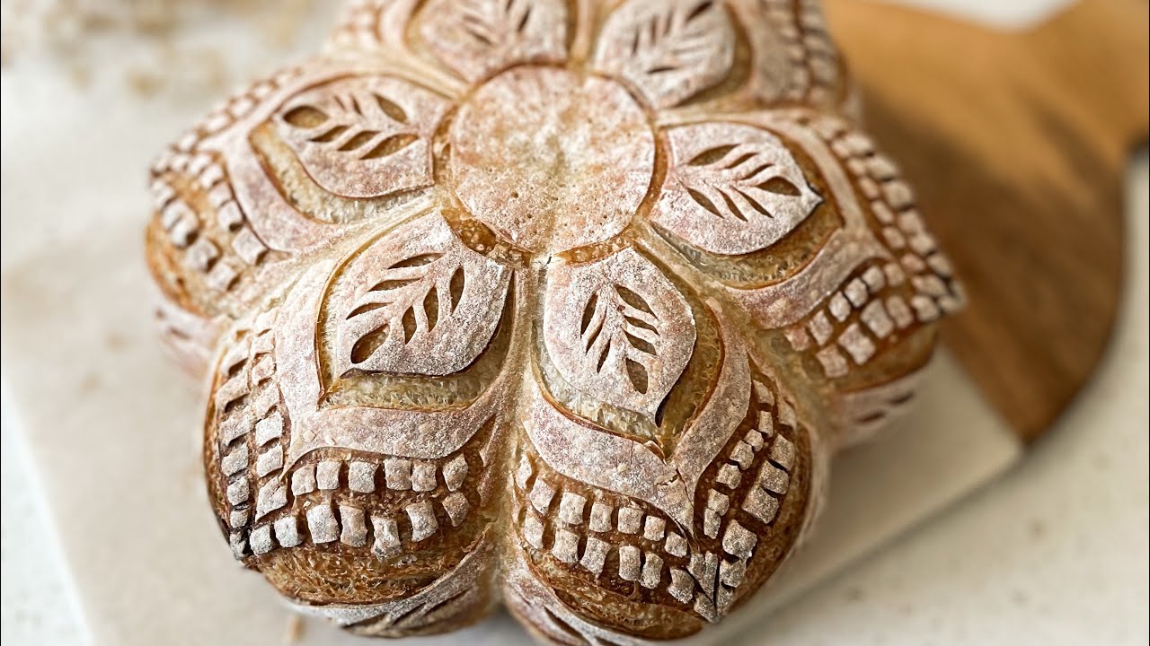 How To Score Sourdough Bread - Decorative Sourdough Scoring: A Flower ...