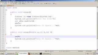 BCA Program : Method Overloading in Java