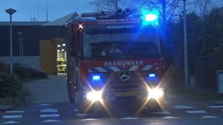 TS 12-3030 Haarlem-West \u0026 Ambulance 12-142 met spoed onderweg!