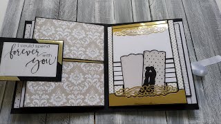 Wedding album| FREE TUTORIAL | Echo Park Wedding Bliss | Pop up Scrapbook pages | Pop up page | SOLD