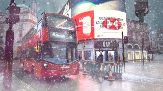 London Snow Walk ☃️ Snowing in the West End