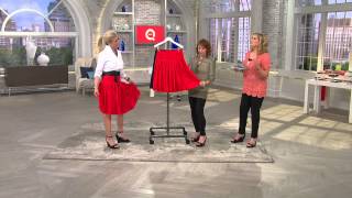 G.I.L.I. Petite A-Line Skirt with Pleating Details with Pat James-Dementri