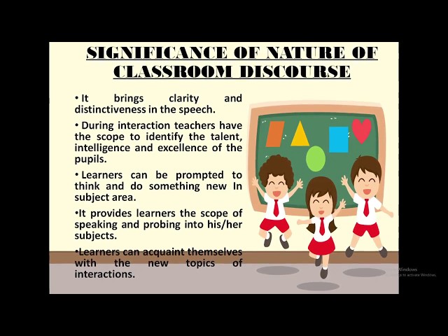 Classroom Discourse Classroom Discourse B Ed Sem 1 Language