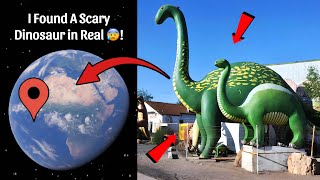 🦕I Found So Scary Dinosaur in Real On Google Earth and Google Maps 🤯!