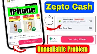 zepto cash wallet not working iphone | zepto cash is temporarily unavailable iphone | Zepto problem