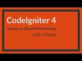 Deploy CodeIgniter 4  to Shared Hosting (cPanel)