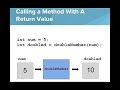 Methods and Return Value