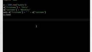 Rubyology ScreenCast: SDBM