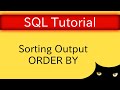 SQL Tutorial - Sorting Output with ORDER BY | Database Tutorial 5s