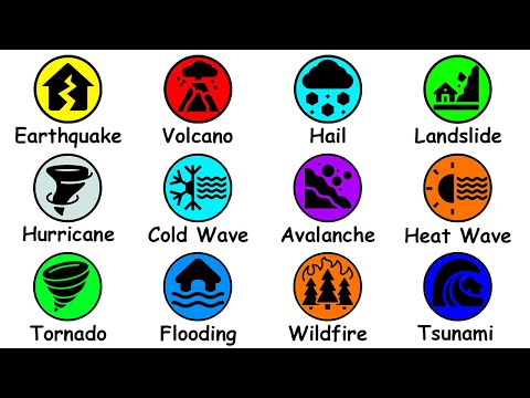 What are the 8 main catastrophic events?