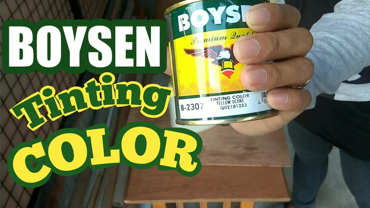 HOW To Use Boysen Tinting Color - YouTube