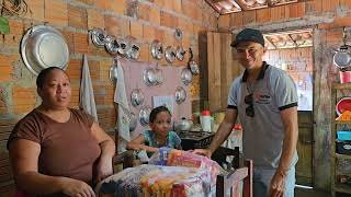 VITÓRIA E FABIANA GANHA CESTA ESPECIAL DE NATAL E  PELA PRIMEIRA VEZ PROVA PANETONE COM O IRMÃO 😁