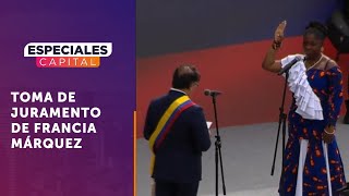 Francia Márquez toma juramento como nueva vicepresidenta de Colombia