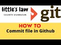 How to commit a file in Github repository | Littles Law #github #devops