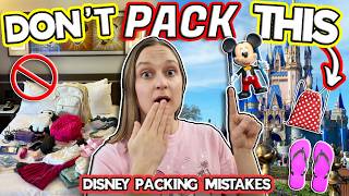 9 Disney World Packing MISTAKES That Will Cost You at the Parks! (Stop Doing This)