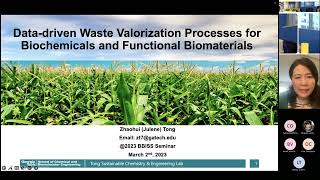 Data-Driven Waste Valorization Processes for Biochemicals | Julene Tong | BBISS Seminar Series