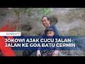 Jokowi Ajak Kedua Cucunya Jan Ethes dan La Lembah Manah Jalan-jalan ke Goa Batu Cermin