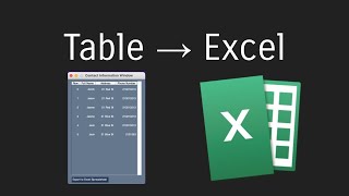 PySimpleGUI - Table to Excel Spreadsheet