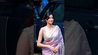 Janhvi Kapoor In Pink Shiny Saree And Deep Cut Golden Blouse | #shorts #ytshorts