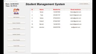 Student Management System with MySQL using Python | Final Part