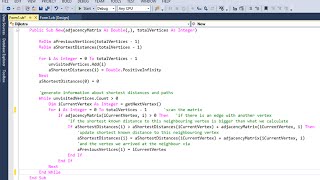 Graph Data Structure 5. Dijkstra’s Shortest Path Implementation in VB.NET