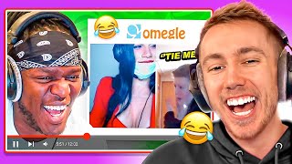 Reacting To JJ's Try Not To Laugh (Omegle Edition)