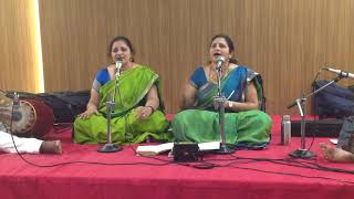 Carnatic Vocal Music by Kasaravalli sisters (Roopa \u0026 Deepa) on Day 3 of Navrathri at SU on 1.10.19