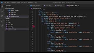 Creating a Login and Registration Form using PHP PDO Tutorial Demo
