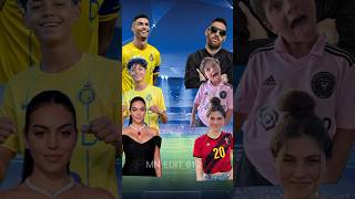 Ronaldo, Georgina, Ronaldo Jr, 🆚Messi, Celine Dopt Messi Jr😱🤯#viral #youtubeshorts #trending