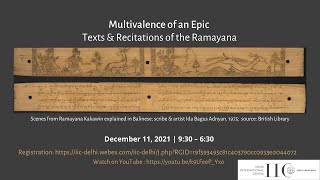 The Multivalence of an Epic: Texts and Recitations of the Ramayana