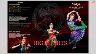 Vidya's Bharatanatyam Arangetram 2021 - Highlights [HD 18 mins]