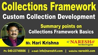 Summary points on Collections Framework Basics | Core Java Tutorial | Mr. Hari Krishna