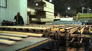 How hardwood flooring is milled: Silhouette Flooring plant in Thurso, QC