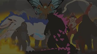 Godzilla And Kong Vs Skar King And Shimo Godzilla X Kong The New Empire