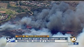 Agencies refuse to name the company responsible for Bernardo Fire